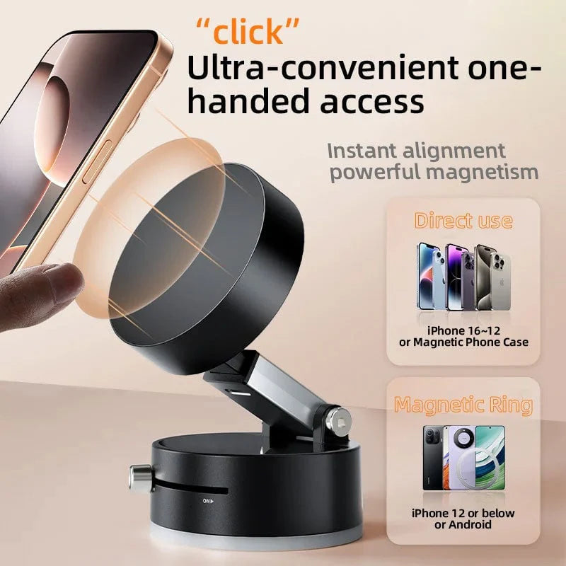 🎁 Vacuum Suction Magnetic Phone Holder