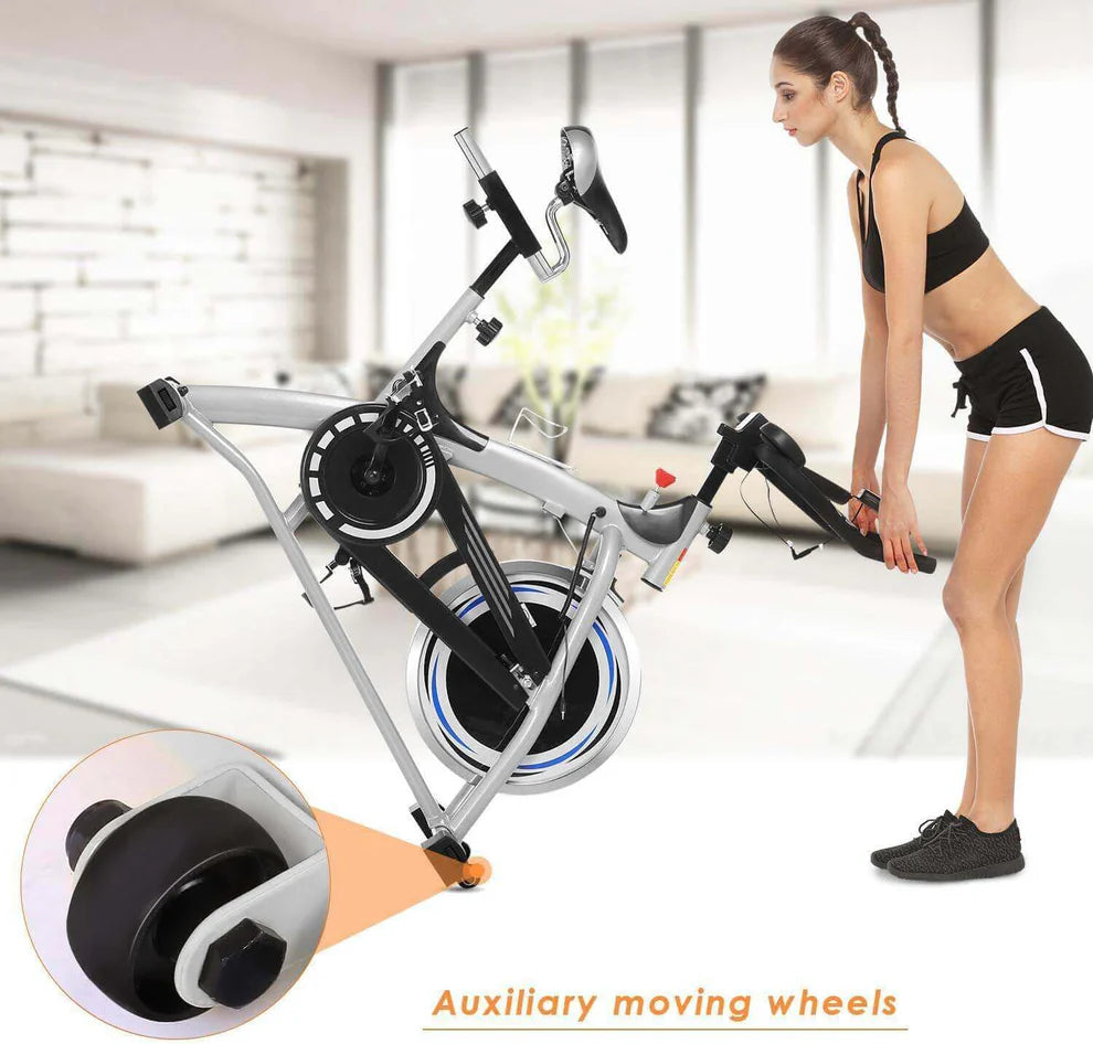 Heavy Duty Domestic Spin Bike (Crystal / Ancheer SJ-3373)