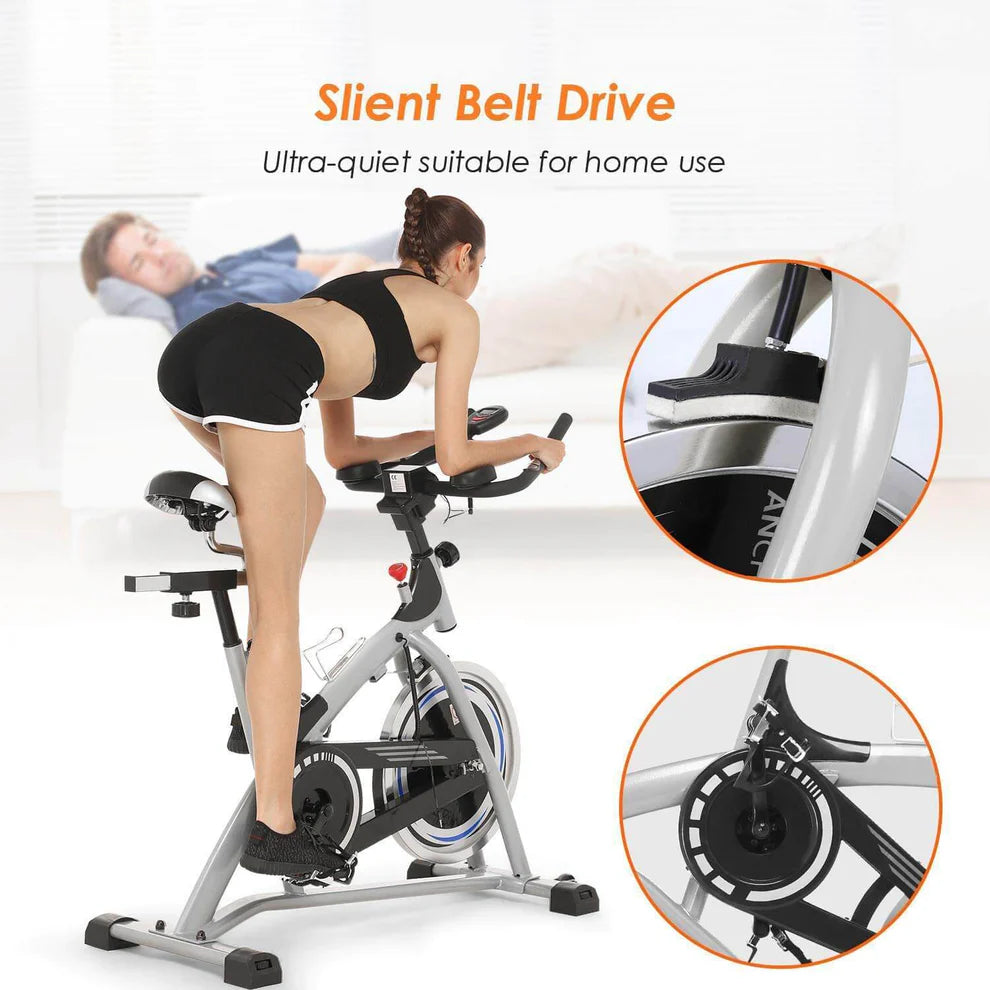 Heavy Duty Domestic Spin Bike (Crystal / Ancheer SJ-3373)