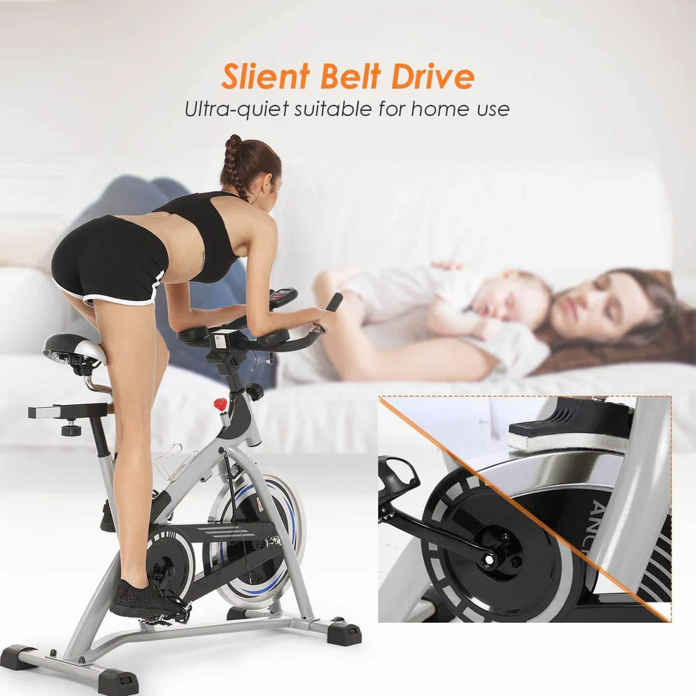 Heavy Duty Domestic Spin Bike (Crystal / Ancheer SJ-3373)