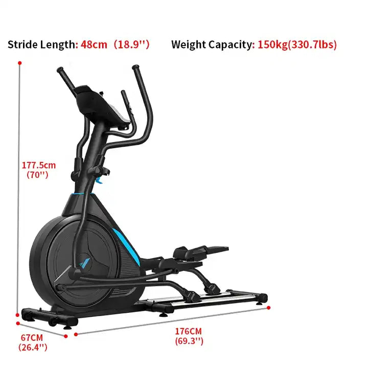Foldable Cross Trainer with Auto Resistance