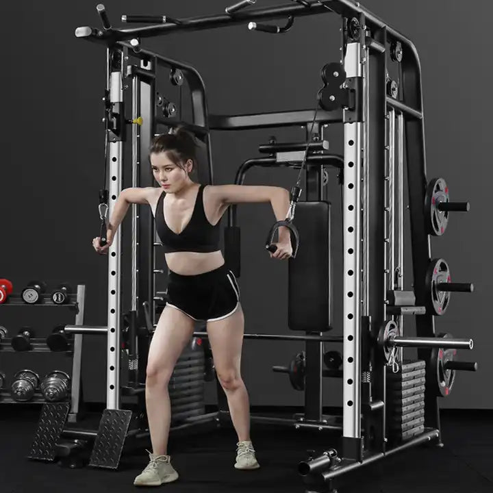 Integrated Cable Crossover Smith Machine